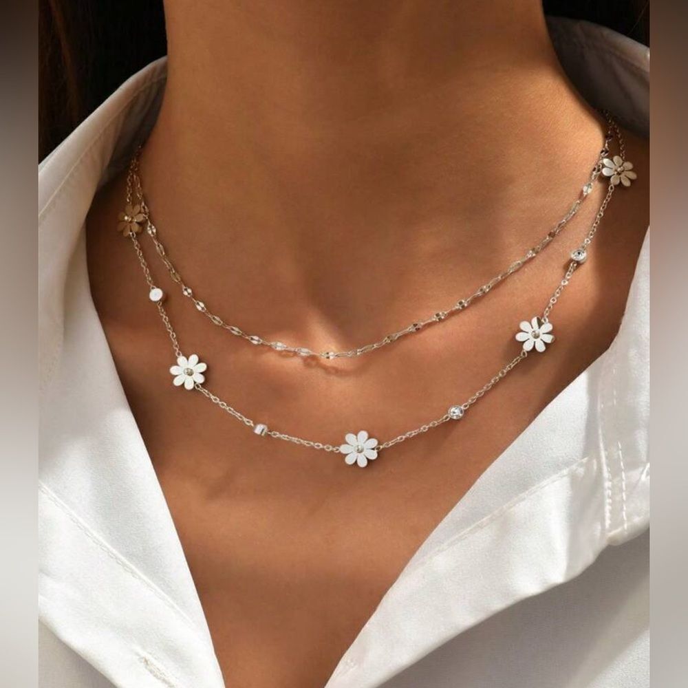 Flower necklace #1543